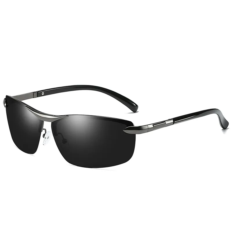 Herren-Marken-Designer-Reit-Sonnenbrille, blendfreie, polarisierte Sonnenbrille, Herren-Halbrahmen-Farbsonnenbrille, Driv3213