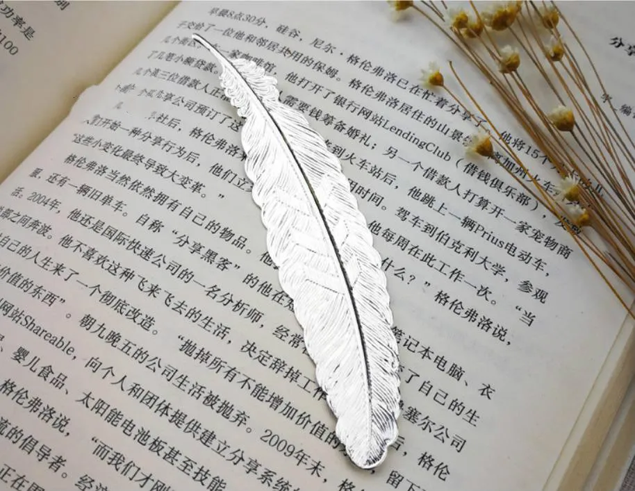 DIY Cute Kawaii Black Butterfly Feather Metal Bookmark for Book Paper Creative Items Lovely Korean Stationery Gift DLH422