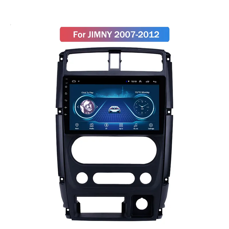 9インチAndroid 10フルタッチスクリーンカービデオマルチメディアシステムSuzuki Jimny 2007-2012 GPS Radio Navigation