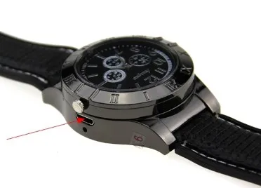 2019 nouvelles montres allume-cigare USB rechargeables sans flamme relogio masculino horloge briquet montre-bracelet à quartz pour hommes kol saa245p