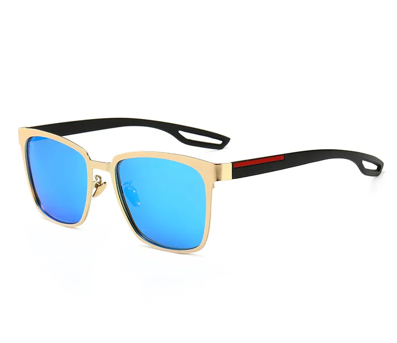 Hochwertige Markendesign-polarisierte Sonnenbrille für Männer und Frauen, hochauflösende Sonnenbrille, Anti-UV-Froschspiegel, Fahrbrille mit Etuis267W