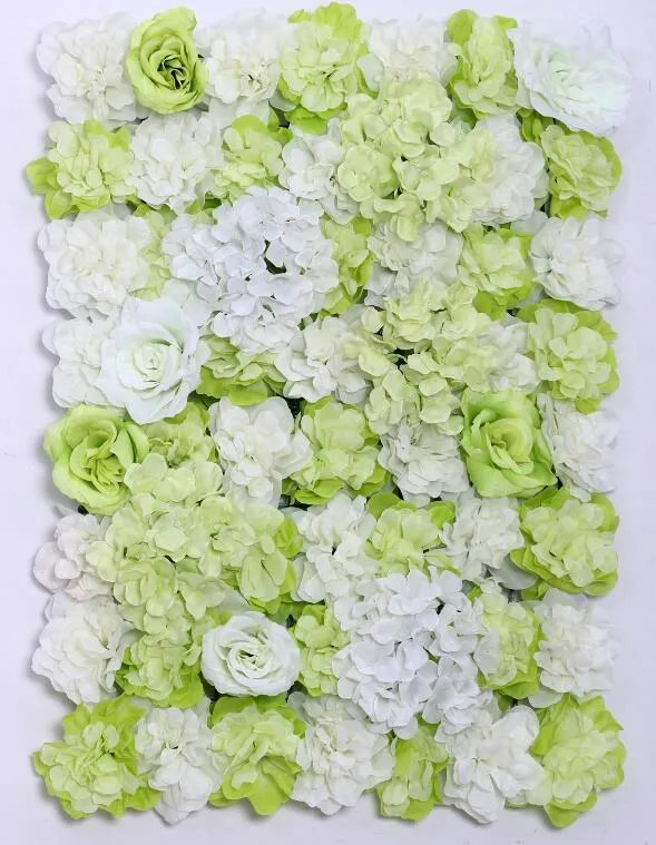 40 x 60 cm künstliche Blumenwanddekoration Straßenführung Blumen gefälschte Hortensie Pfingstrose Rosenblume für Hochzeitsbogen Dekor Flores Kranz2232