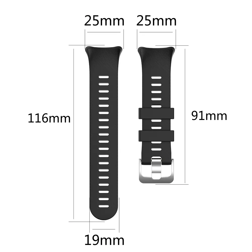 Sport Watchband Silicone Bracelet voor Garmin Swim 2 Strap Smart vervangende rubberen band8828729