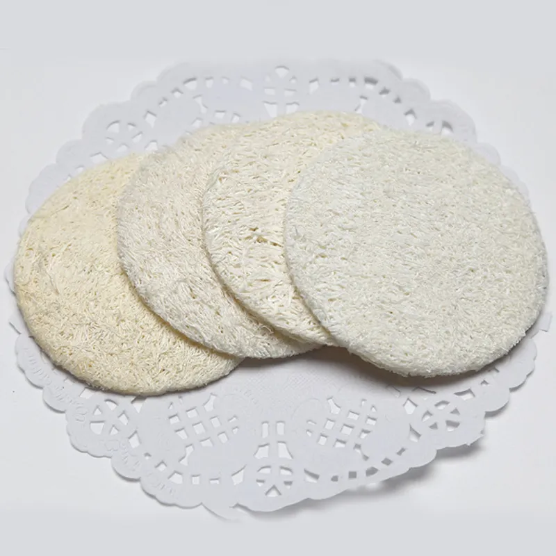 5,5 cm rund natürliche umweltfreundliche Loofah -Pad -Gesichts -Make -up