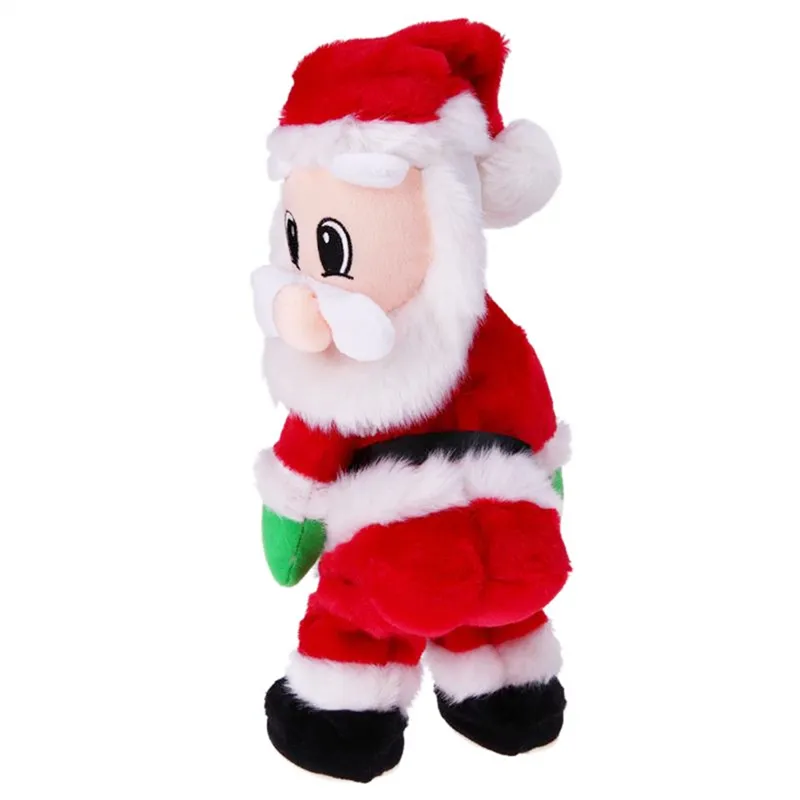 Weihnachtsdekorationen Geschenk Tanzen Elektrisches Musikspielzeug Weihnachtsmann Puppe Twerking Singen12979