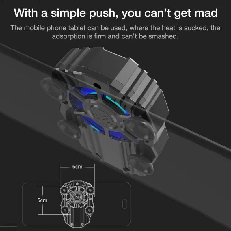 Yeni Cep Telefonu Radyatör Oyun Evrensel Telefon Soğutucu Ayarlanabilir Iphone Samsung Huawei Için Taşınabilir Fan Tutucu Isı Emicisi