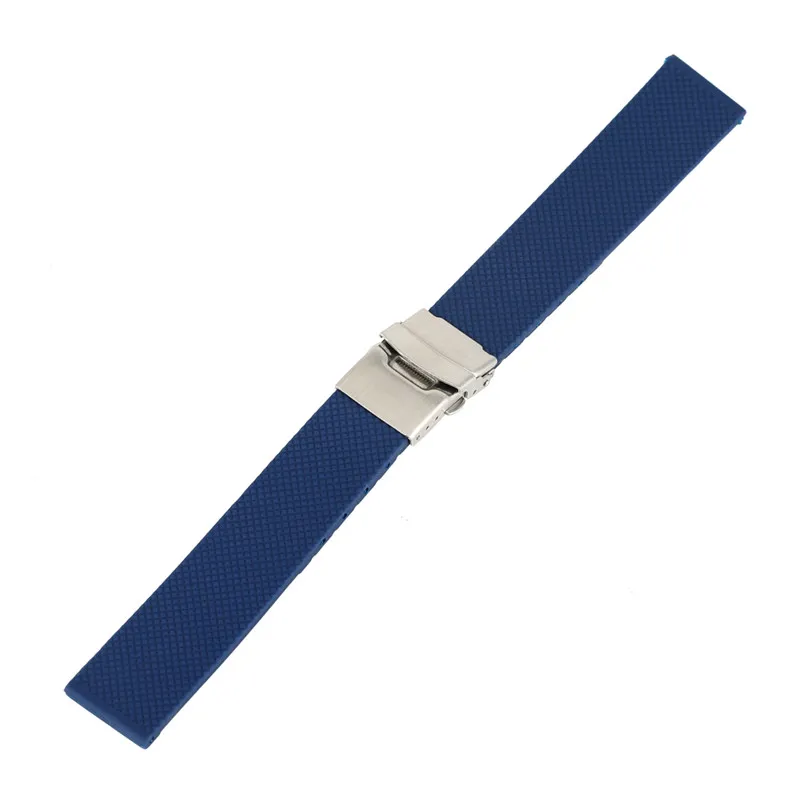 18202224mm noir bleu étanche bande de silicone en caoutchouc montres bracelet plongeur remplacement bracelet ceinture barres à ressort extrémité droite33288732152