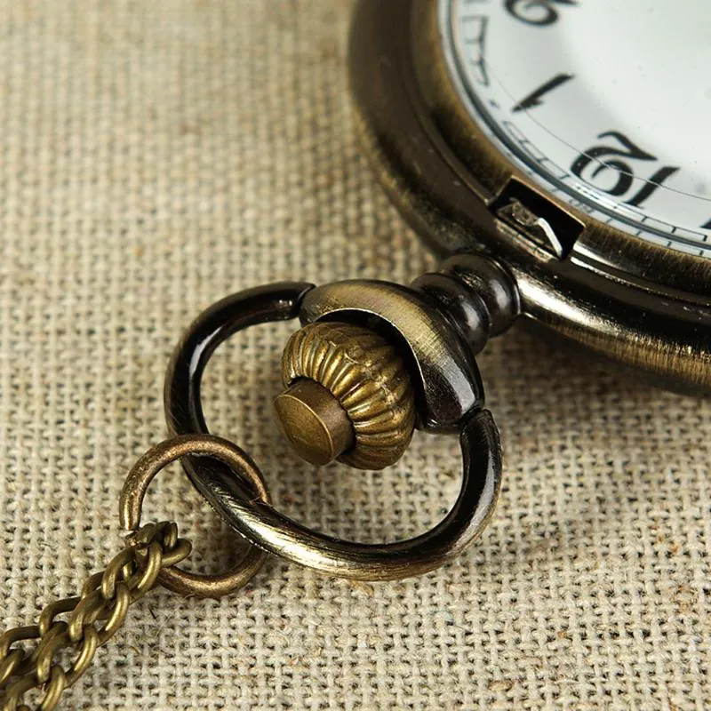 Orologi da tasca Fob Vintage tono bronzo ragnatela design pendente a catena vita orologio da uomo impermeabile regalo di anniversario di compleanno 279Z