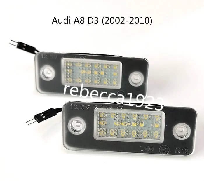Auto led kentekenverlichting Voor A8 D3 02-10 Fabrieksprijs Led kentekenverlichting 13.5 V 6000K1248224