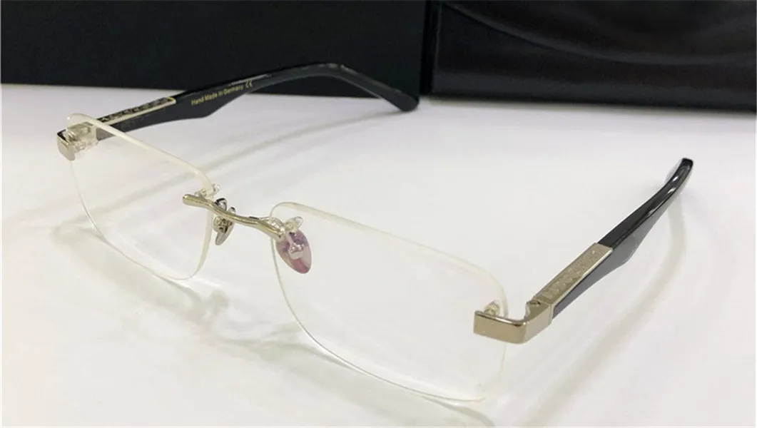 ファッション処方眼鏡の芸術家のリムレスフレーム大きな脚光学メガネクリアレンズメン292qのシンプルなビジネススタイル