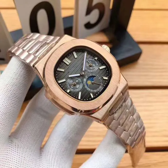 Nuevo reloj de moda para hombre, movimiento mecánico completamente automático, caja de acero inoxidable 316L, correa de diámetro 40mm 216A