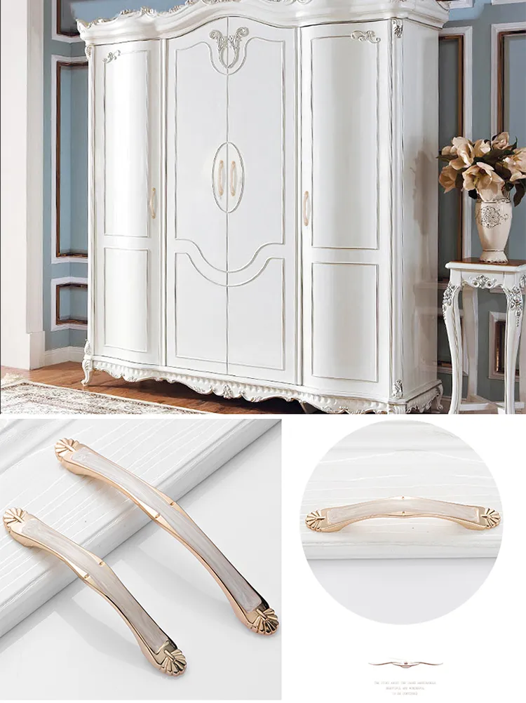 Elegant Furniture Knobs European Cabinet Knobs and Handles Simple Wardrobe Handles Drawer Pulls