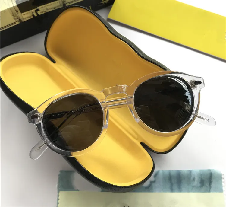 Qua depp retro-vintage small round militzn polarized sunglasses UV400 46-23-145 star style unisex italy imported plank ful290S