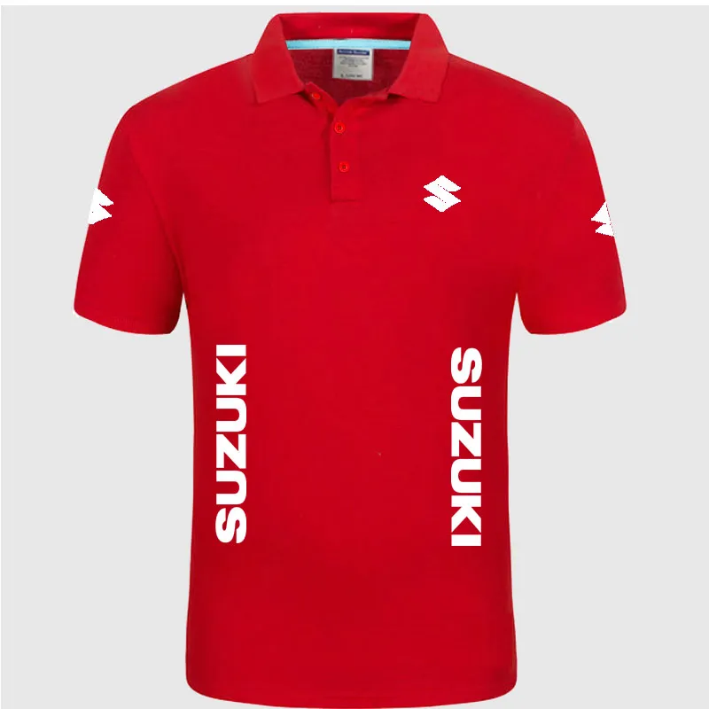 Marque d'été de haute qualité Suzuki Logo Polo Shirt Shirt Shirt Fashion Casual Solid Polo Shirts Unisexe 2001046