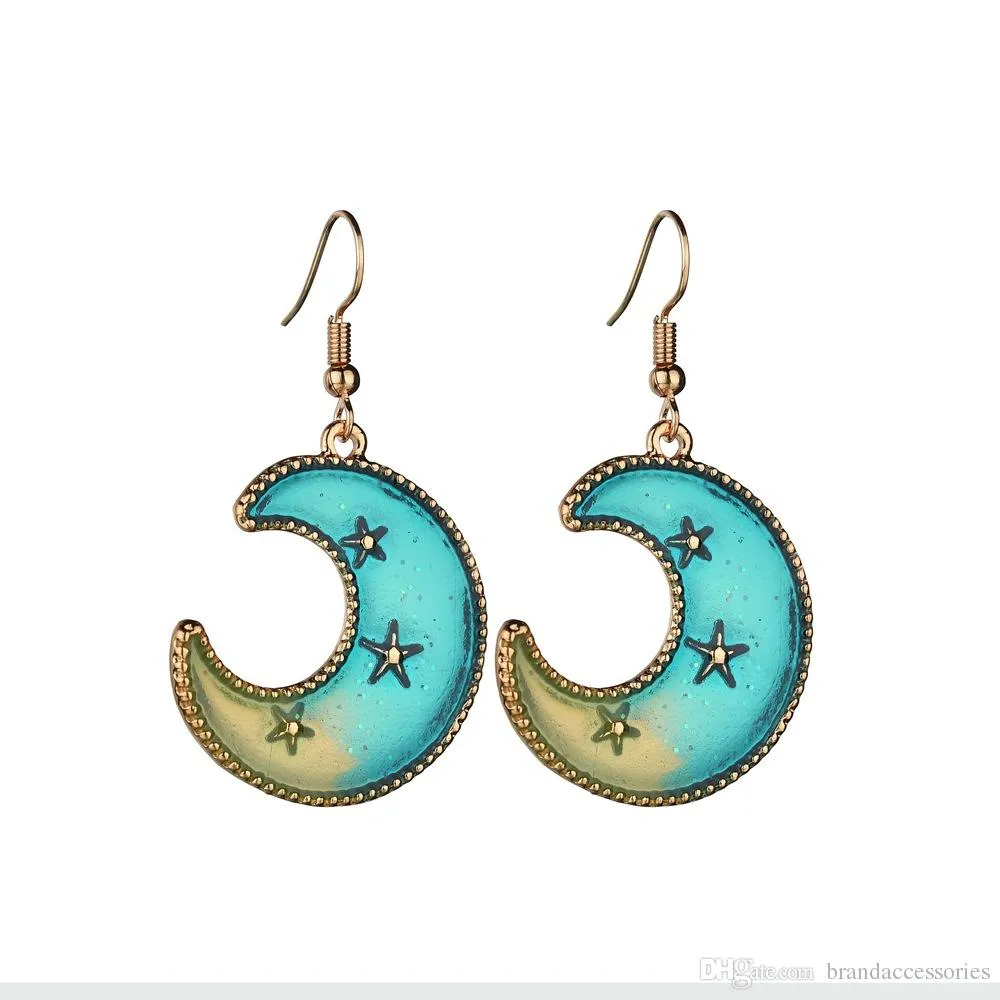 oda 18 K Pendientes de Gota de Oro Rosa Re