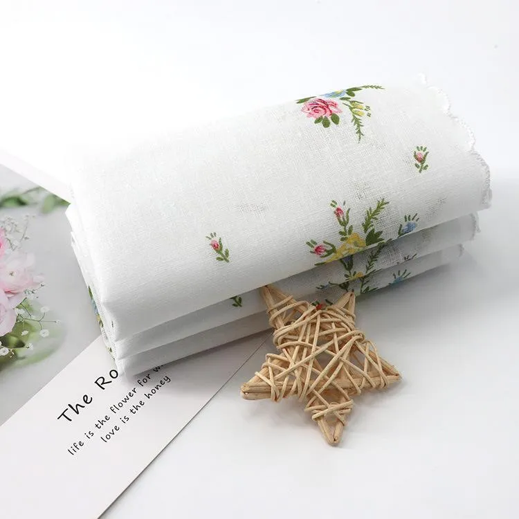 29x29cm Japan och Sydkorea tryckt näsduk liten fyrkantig halsduk bomull