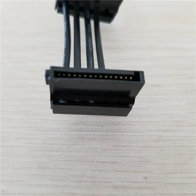 15.7 pouces PC bricolage ATX 4Pin 4P IDE Molex à 5 SATA série ATA câble d'alimentation cordon 18AWG fil