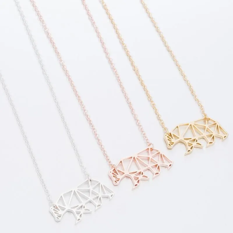 2018Collares Girocollo Gioielli da donna Orso polare Collane Collier Accessori Regalo mamma la mamma Collana animale pendente281q