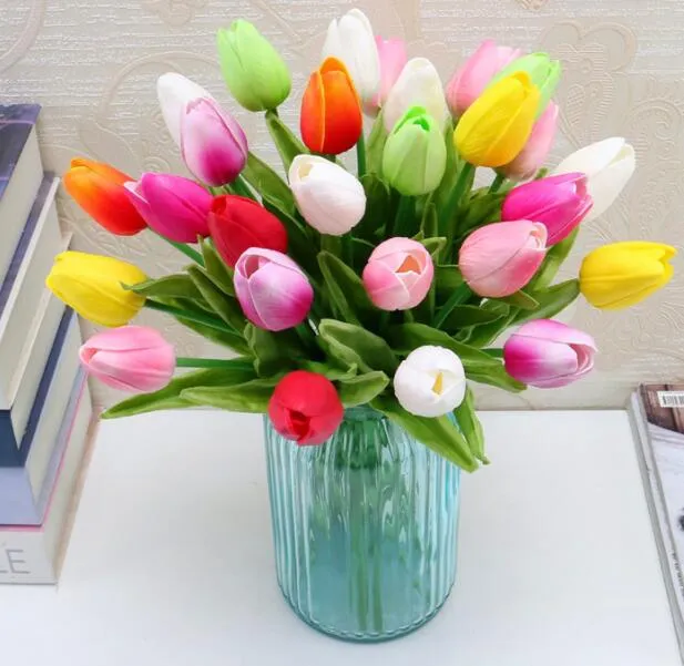 Красота настоящие прикосновения цветы латексные тюльпов цветочные искусственные букет.