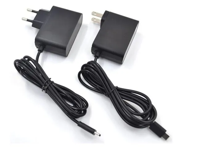 홈 여행 벽 AC 어댑터 충전기 닌텐도 스위치 NS 게임 어댑터 5V 2.4A 미국 EU 플러그 USB 유형 C 충전 포트