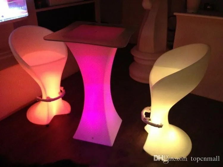 Nueva mesa de cóctel luminosa LED recargable, muebles impermeables, mesa de centro iluminada brillante, bar kTV disco party Supply3356