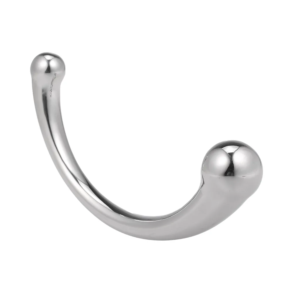 Metal Anal Plug Double-ended Prostate Massager G-spot Stimulator Anal Plug Dildo Sex Products For Women Men Gays Masturbator Y19070102
