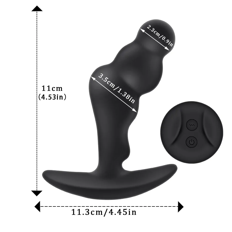 Khalesex Wireless Remote vibrazione massaggiatore della prostata uomini spina anale Masturbatore maschile l'uomo ano G Spot vibratore giocattoli adulti del sesso MX200410