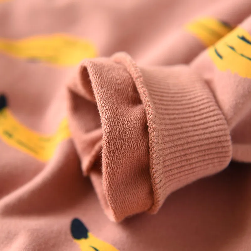 가을 Bobo 스웨트 셔츠 아이의 옷 긴 소매 tshirts 아기 소년 바나나 인쇄 후드 셔츠 어린이 옷 소녀 탑 Y5906684