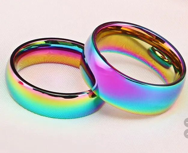 Interi 50 Pz 6mm comodi anelli in acciaio inossidabile 316L anello di tendenza dei gioielli con fascia di moda uomo donna2857