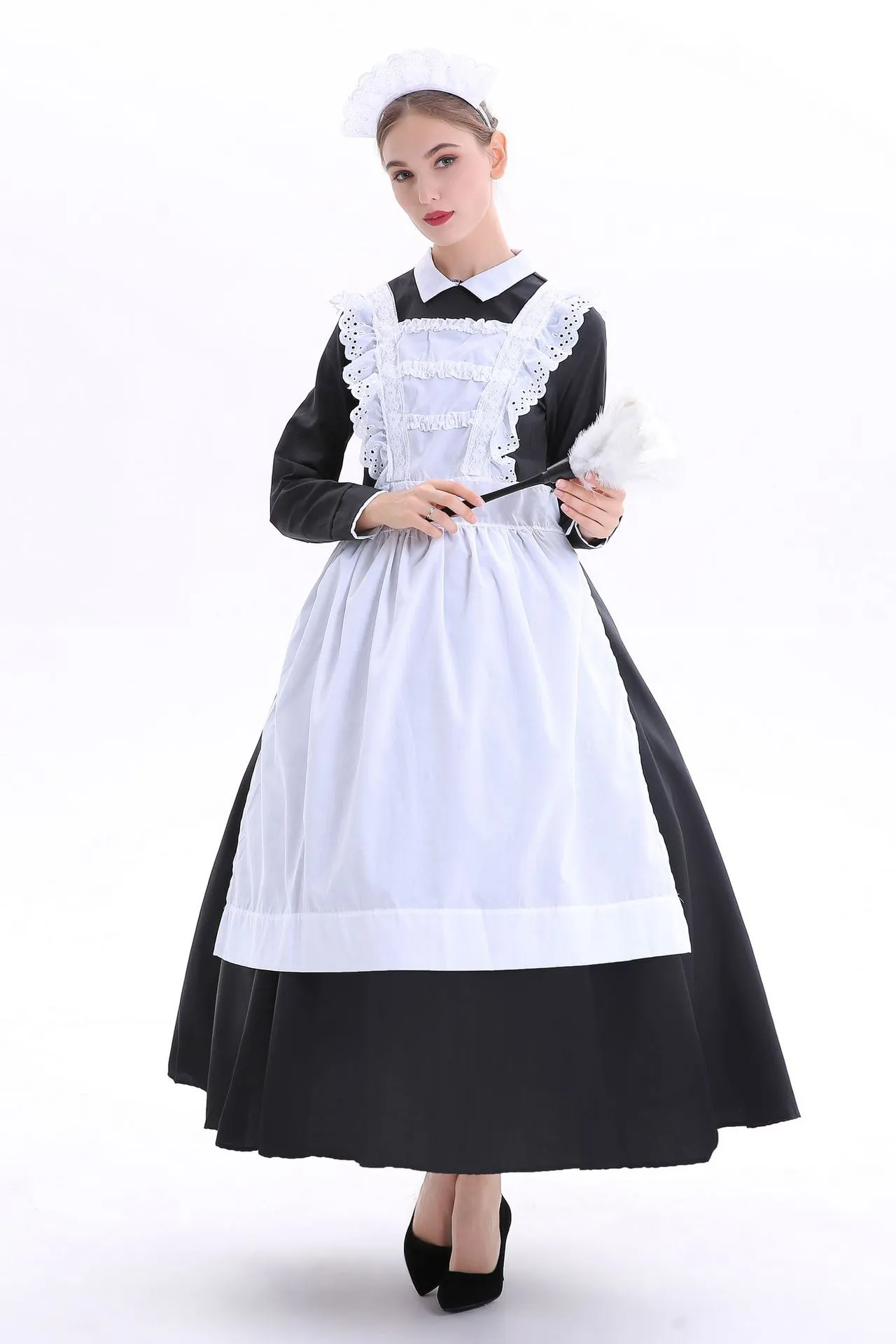 cosplay Franse landhuis meid kostuum roljurk Volwassen Victoriaanse meid arme boer dienaar Fancy Dress Franse Wench Manor Maid Costume223J