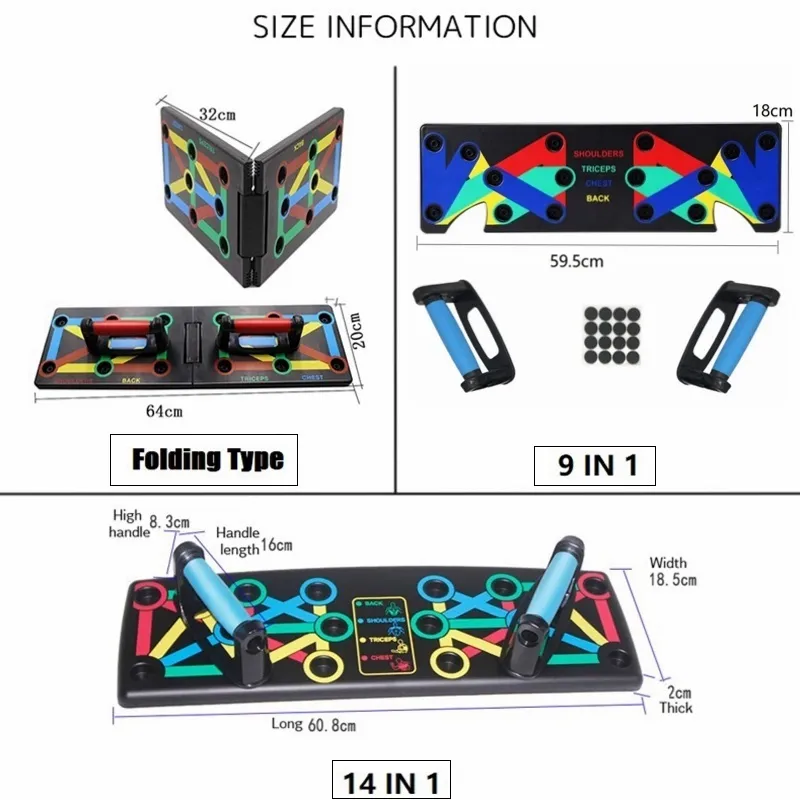 9 في 1 رفع الرف المجلس الرجال النساء الشامل اللياقة البدنية ممارسة دفع المتابعة الصالة الرياضية تدريب الجسم المنزل معدات اللياقة البدنية Y200506