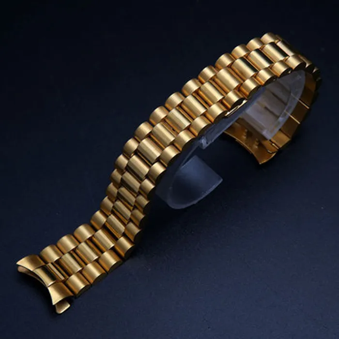 20 mm fast rostfritt stålklockband för Solex Datejust Oyster Daytonastrap armbands Watchband Straps340Z