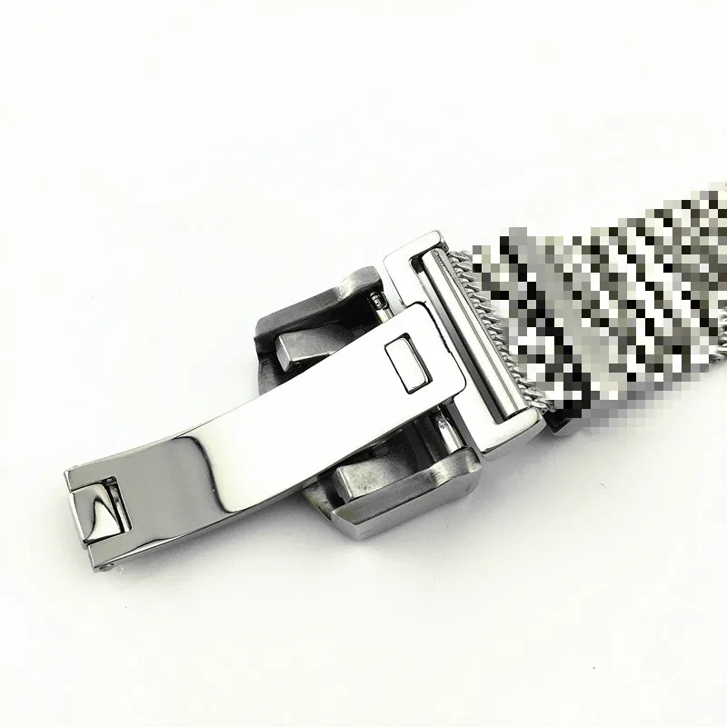 Novo aplicável iwc iwc portofino malha fivela de relógio de aço inoxidável fivela sólida cinta acessórios 20mm251m