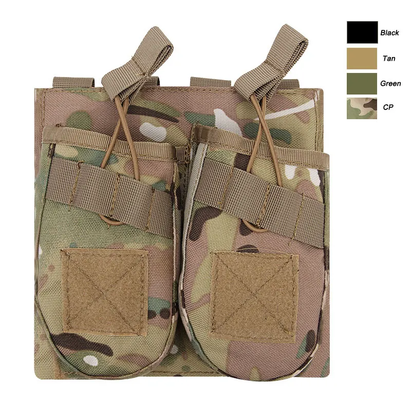 Custodia caricatore tattica MOLLE sport all'aria aperta BORSA Zaino Gilet Accessorio attrezzatura Custodia clip cartuccia con supporto caricatore NO11-547