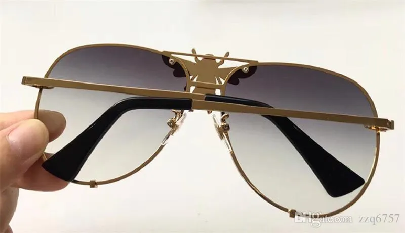 Ny modepopulära designer solglasögon Big Bee 2238 Rimless UV Lens Top Quality Steampunk Outdoor Style295R