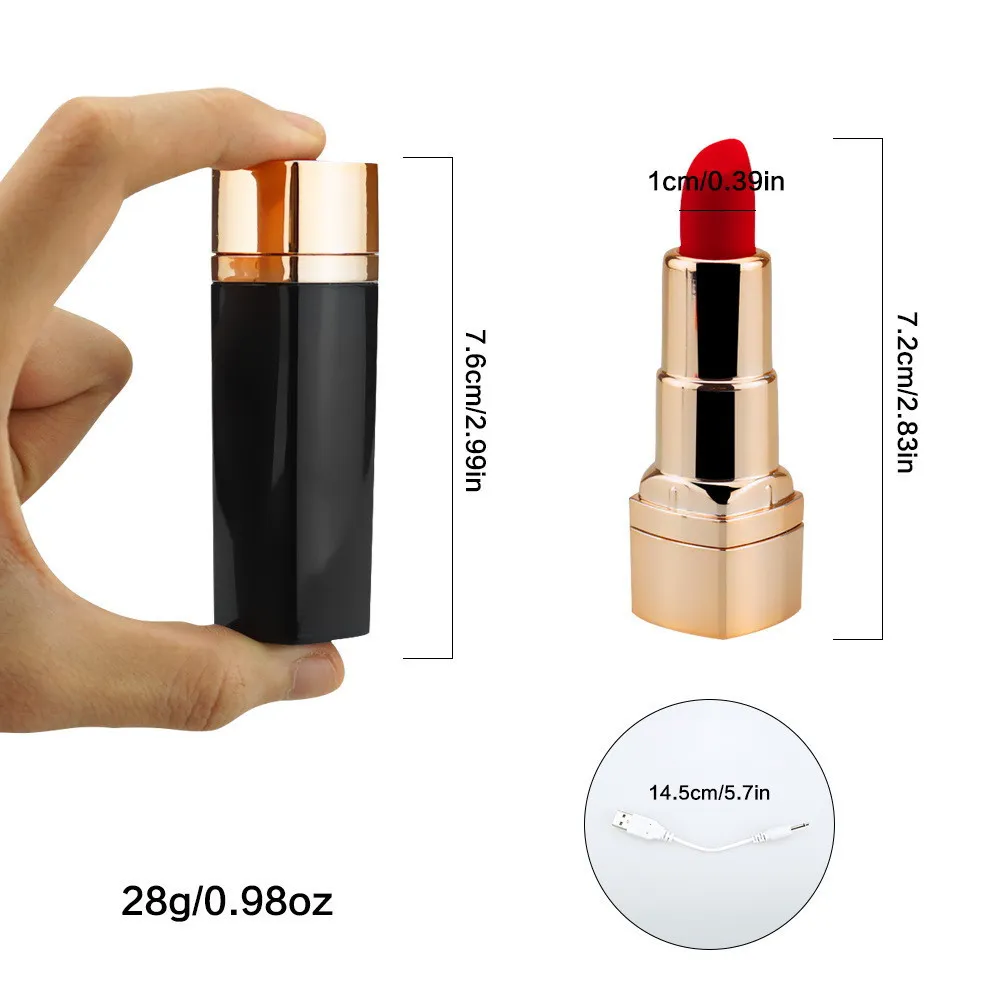 Usb Mini Diskreter Lippenstift Vibrator Klitoris Stimulator Elektrische Vibrierende Sprung Ei Wasserdichte Kugel Massage Sex Spielzeug Für Frauen Y14354063