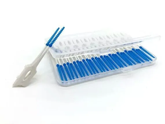 فرشاة الأسنان البلاستيكية مربع الشفافية مربع البلاستيك لتنظيف الأسنان في تدليك مرونة الأسنان