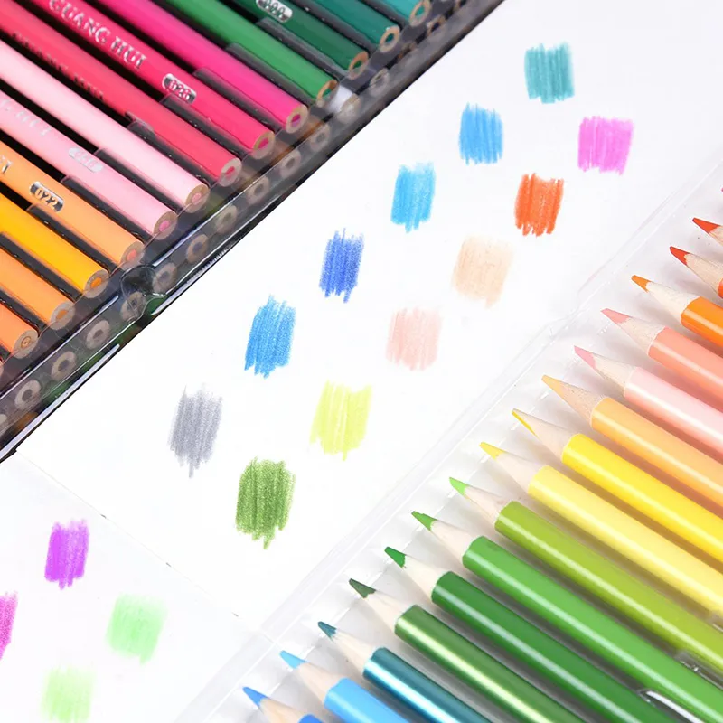 48 72 120 150 180 Couleurs Solubilité de l'eau Artiste Crayons colorés Ensemble pour le dessin Sketch Books Coloriage SCHOOL ART SOUPHE308I