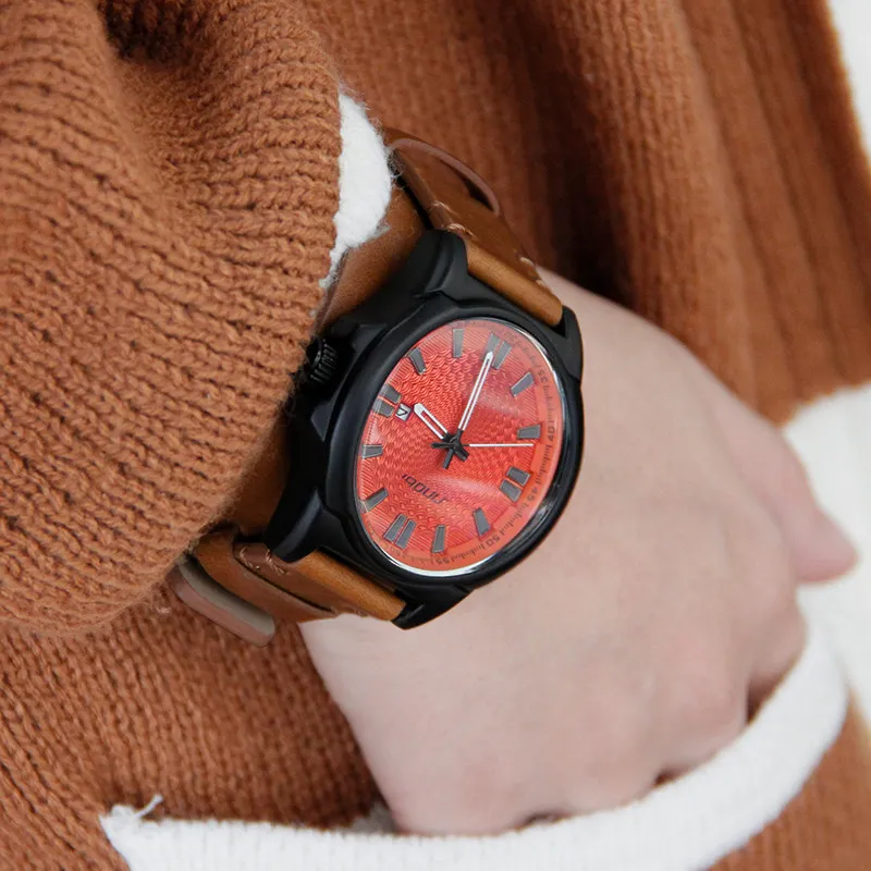 Sinobi Brand Sport Wirstwatch Relogio Masculino män Leather Watchband Watches Causal Japan Quartz Clock Mens Military Watches284p