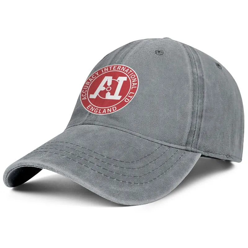Accuracy International Logo Casquette de baseball en denim unisexe équipée, concevez votre propre logo de chapeaux tendance mignon Union Jack Art9904186