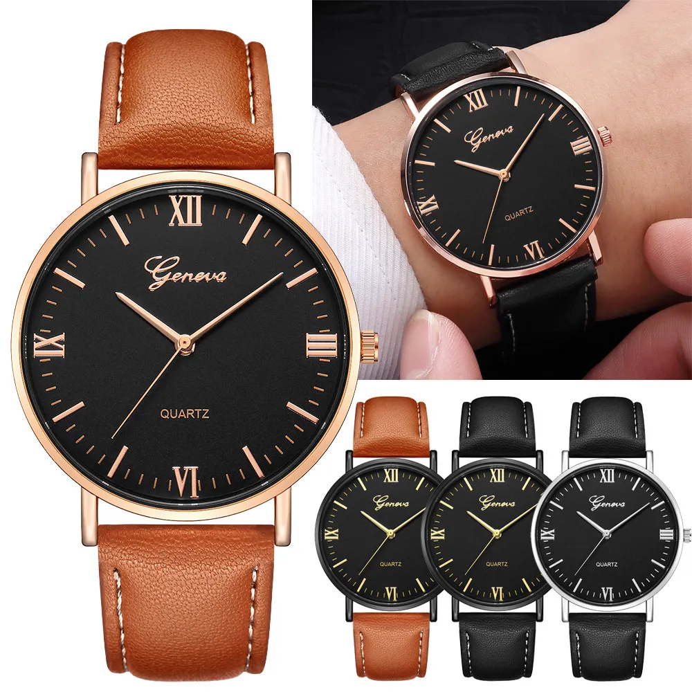 Surveillez les hommes Ultrahin Military Business Watch for Men Classic Quartz Watch Wrist Wrists3902163