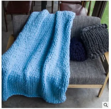 Blanket Large Size Knit Blanket Giant Throw Super Big Bulky Arm Knitting Home Decor Birthday Gift2948