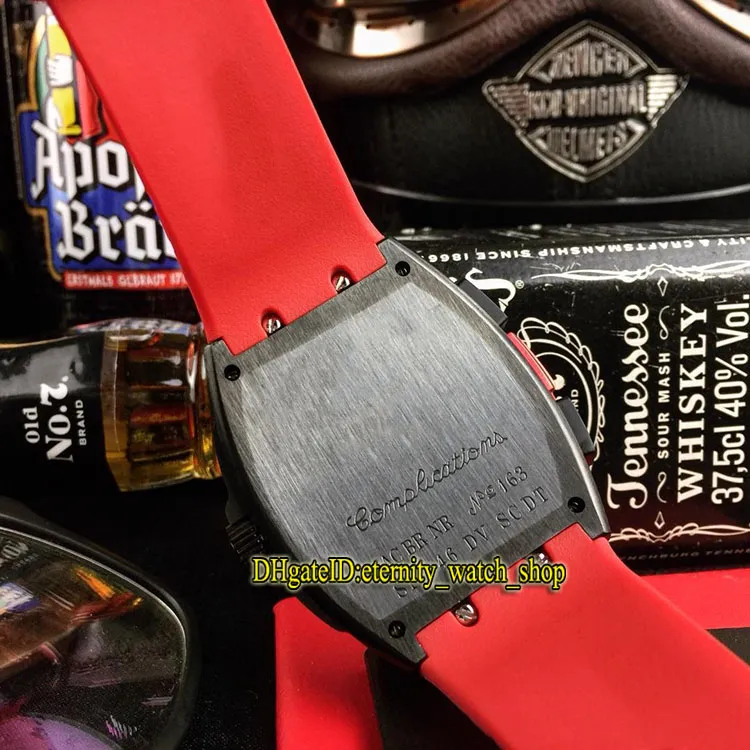 Высококачественные SARATOGE SKAFANDER SKF 46 DV SC DT черный циферблат с датой Япония Miyota автоматические мужские часы розовое золото безель каучуковый ремешок Gen270I