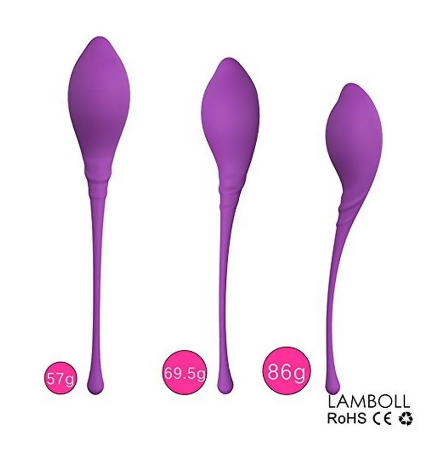 Safe Silicone Kegel Smart Vagina Stringere Esercizio Ben Wa Vibratori a macchina Vaginale Geisha Ball Giocattoli del sesso donna C18112301