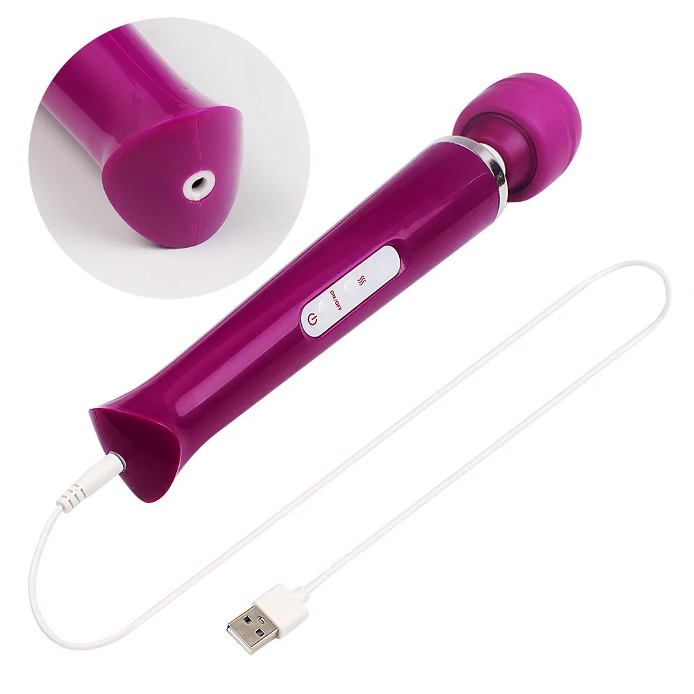 Ikoky 10 Speed ​​Av Massager Vibrators voor Dames USB Oplaadbare Magic Wand Seksspeeltjes Voor Dames Clitoris Stimuleren volwassen producten Y19062002