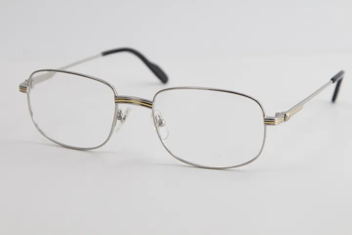 Óculos ópticos dourados de alta qualidade, masculino, grande, quadrado, feminino, design clássico, modelo com box321o