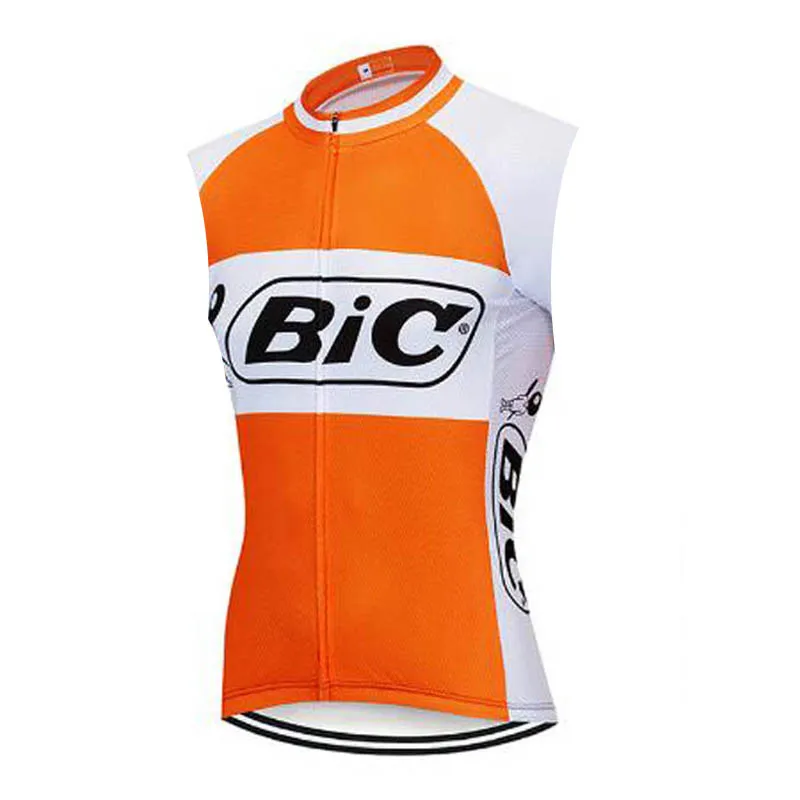 BIC Team Cycling Jersey kamizelka Summer Men Men Bike Tops Szybkie suche ubrania mtb rowerowy mundur U71705226J
