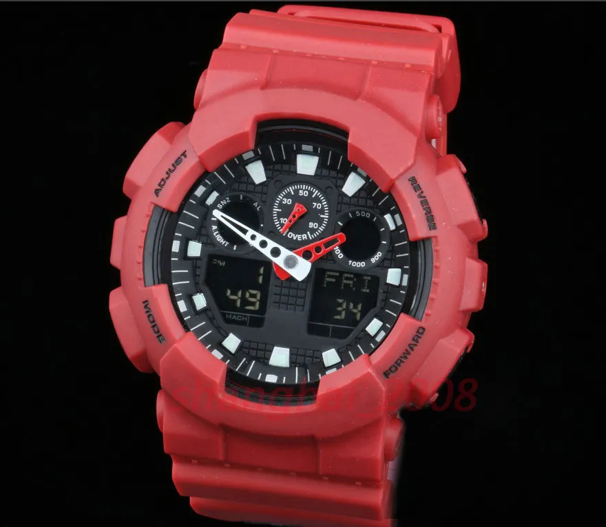 Nowy oryginalny kolor All Function Led Army Watches Watters Waterproof Watch Wathood Watch All Wskaźnik Digital Sports WristWatch2083