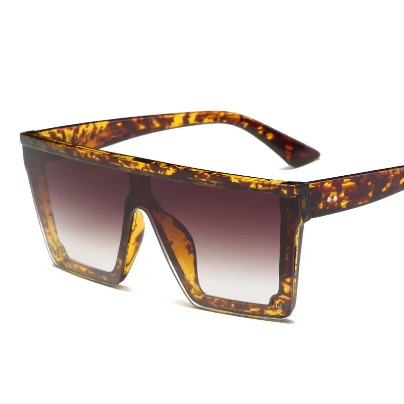 Luxury-new modern stylish men sunglasses flat top square designer glasses for women fashion vintage sunglass oculos de sol294d