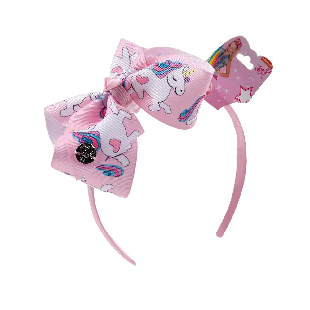 Lote de 6 uds de diademas de unicornio para niñas, diadema con estampado de arco iris de dibujos animados para niños, diadema de Boutique, accesorios para el cabello hechos a mano 243p